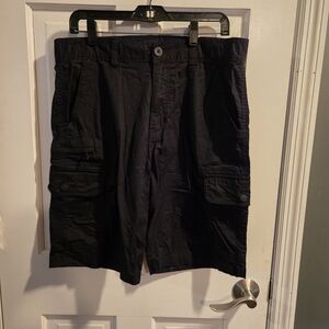 Men's Black Cargo Shorts